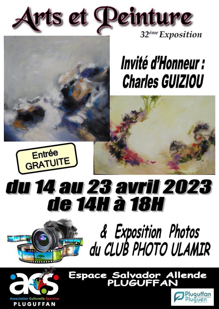 Affiche exposition Arts et Peinture 2023