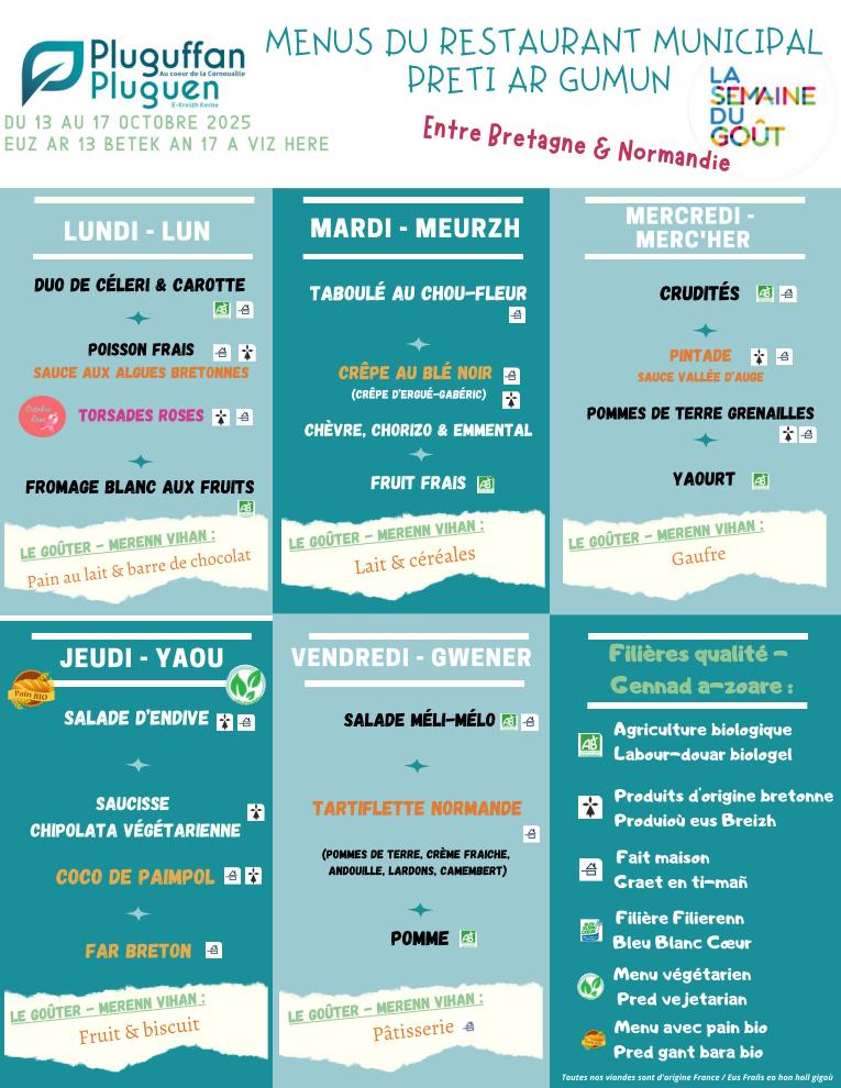 7 Menus du restaurant municipal semaine du 13 au 17 octobre 2025 01 7 Menus du restaurant municipal semaine du 13 au 17 octobre 2025 01