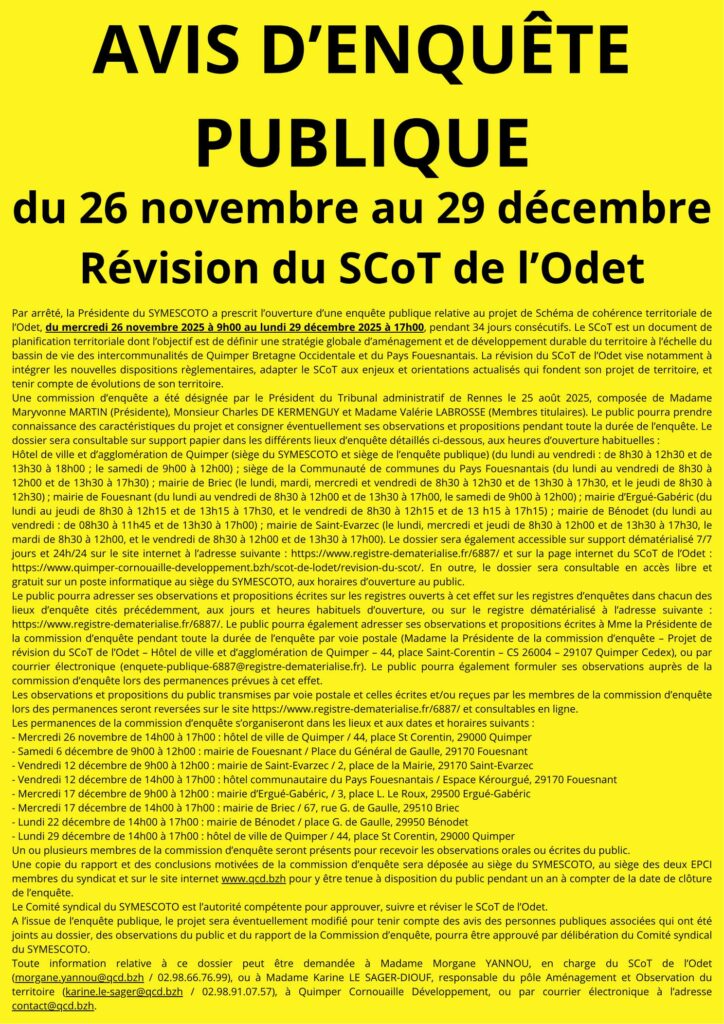 AVIS D’ENQUÊTE PUBLIQUE 01