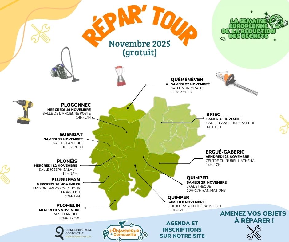 Répar' tour Objethèque réseaux sociaux