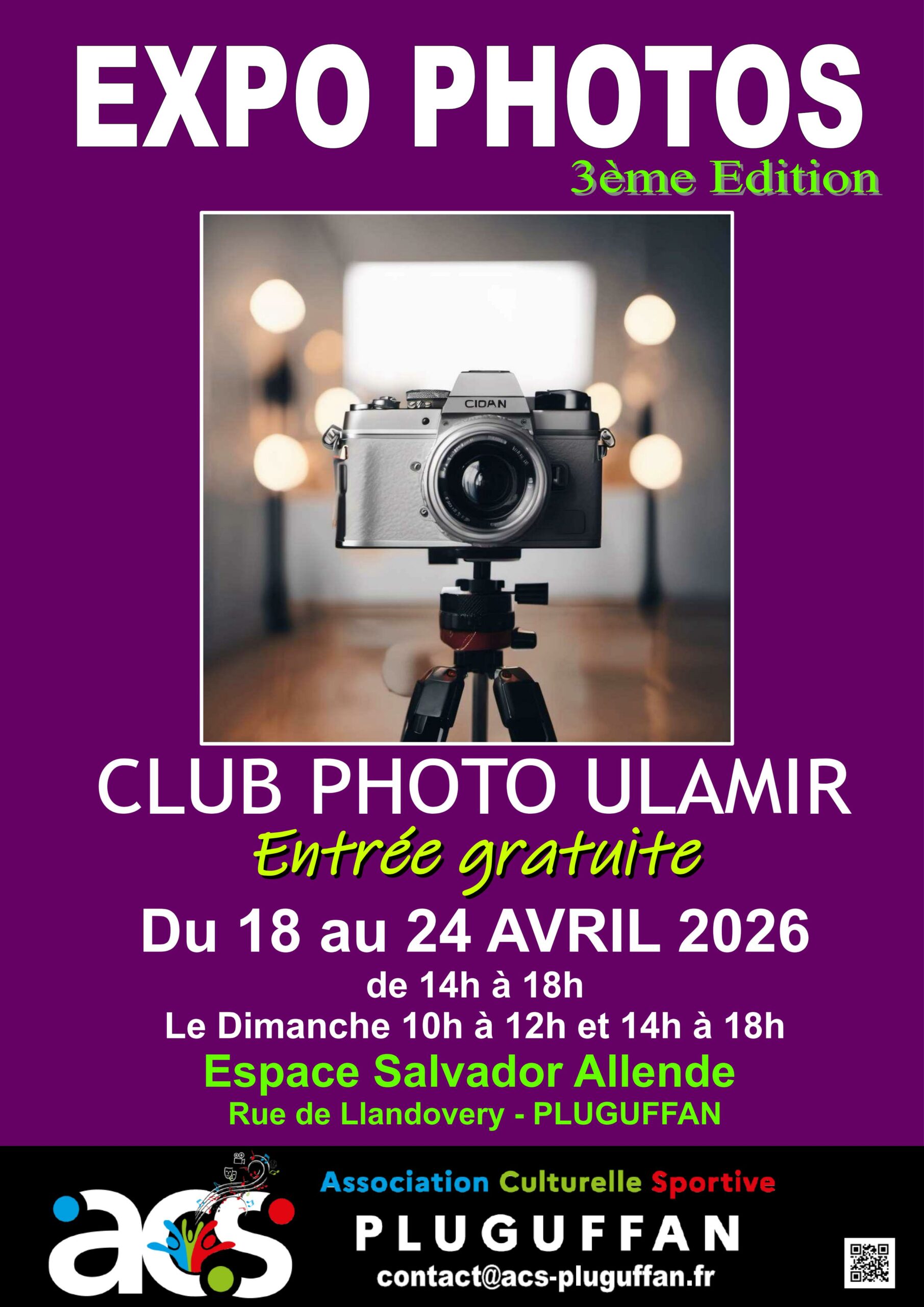 Affiche Expo Photos ACS 18 au 24 avril 01