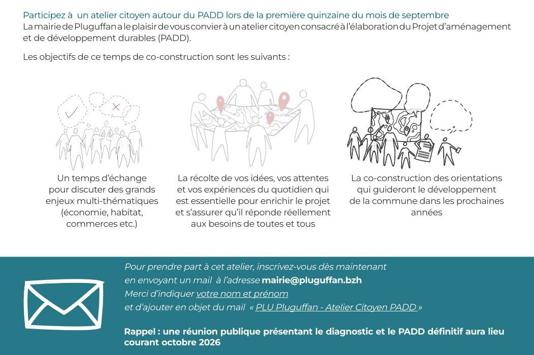 PLU Pluguffan Atelier Affiche 10 septembre 01