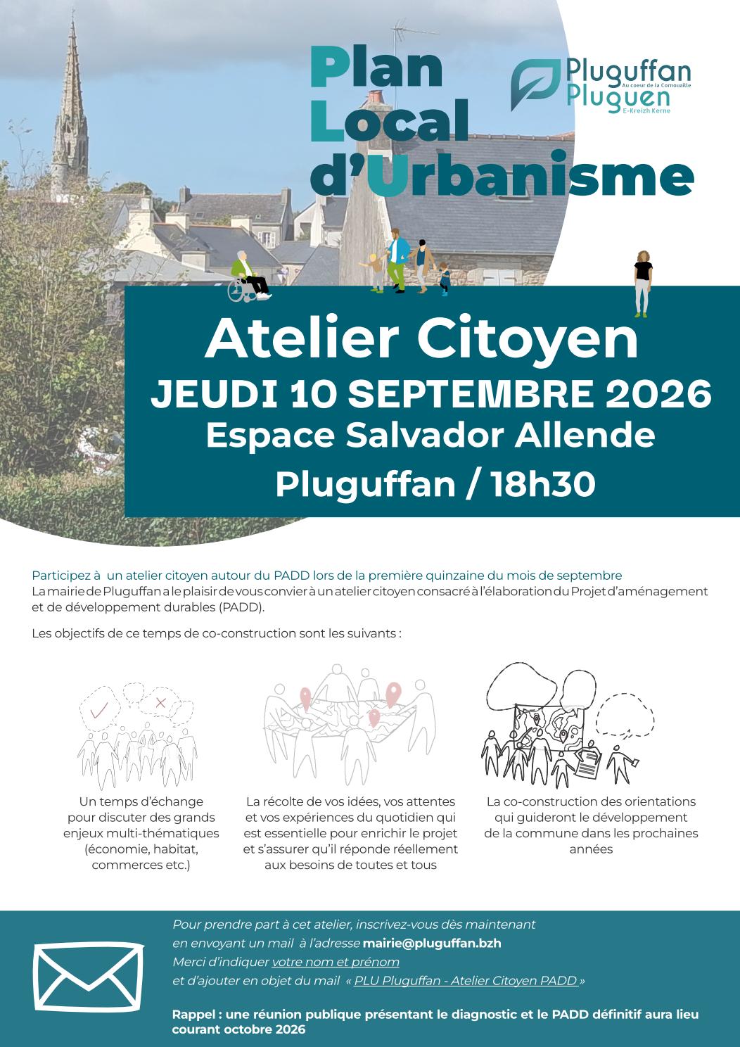 PLU Pluguffan Atelier Affiche 10 septembre 01